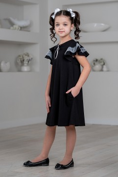 Школьное платье для девочки с карманами ШП-2301-13 Alolika(фото2)