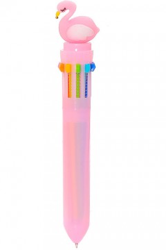 Ручка шариковая 0,7 мм 10 цветов Фламинго 058C-2421C Familiy