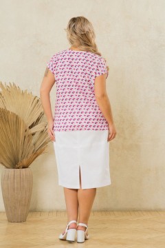 Блуза с геометрическим принтом Malina(фото4)