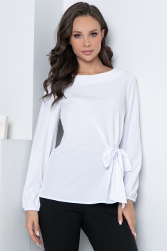 Однотонная блуза белого цвета Diolche