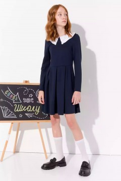Синее школьное платье 5100SC23 Vulpes Familiy(фото2)
