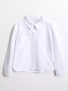 Белая блуза для девочки 5075SC23 Vulpes Familiy(фото4)