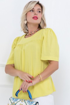 Блуза жёлтого цвета с короткими рукавами Bellovera
