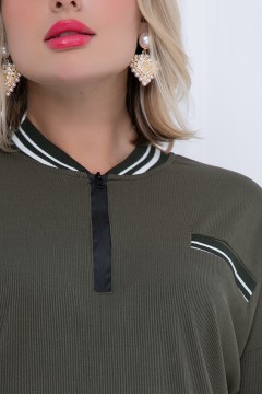 Трикотажная блузка в стиле casual Bellovera(фото3)