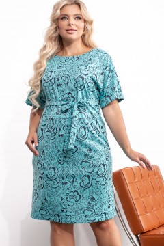 Трикотажное платье с поясом Рамона №3 Valentina