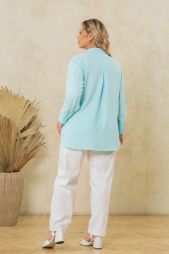 Стильная однотонная блуза Malina(фото5)