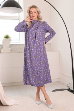 Длинное фиолетовое платье Wisell(фото2)