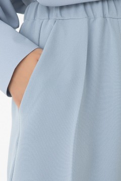 Прямые брюки серо-голубого оттенка Lady Taiga(фото3)
