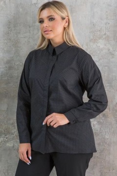 Чёрная блуза в горошек Novita