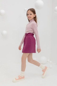 Стильная юбка для девочки КР 7133/насыщенная клюква к407 юбка Crockid(фото2)