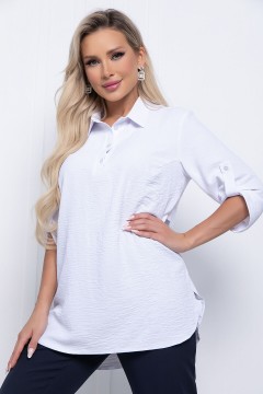 Лёгкая блуза в белоснежном оттенке Lady Taiga