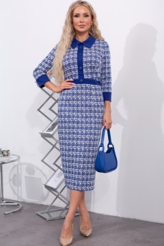 Синее трикотажное платье Виола №2 Valentina