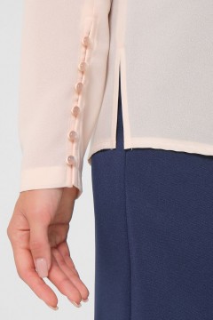 Блузка из креп-шифона с длинным рукавом Priz(фото3)