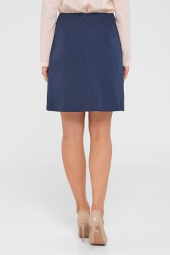 Синяя юбка с имитацией запаха Priz(фото5)