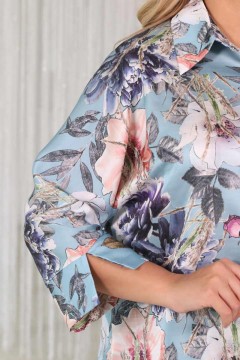 Стильная блузка с цветочным принтом Wisell(фото3)