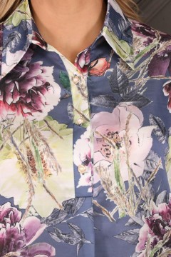 Фиолетовая блузка с принтом Wisell(фото3)