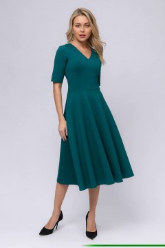 Зелёное платье с карманами 1001 dress(фото2)
