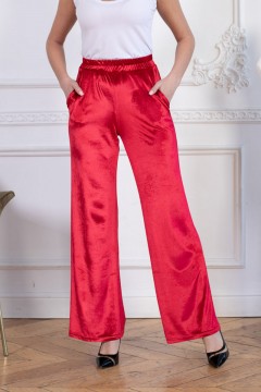Красные брюки из трикотажа Wisell(фото2)