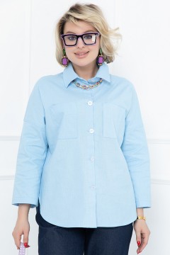 Базовая голубая рубашка Bellovera