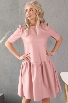 Розовое платье с карманами Wisell