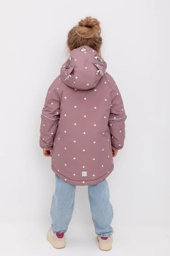Красивая куртка для девочки ВК 38103/н/2 ГР куртка Crockid(фото4)
