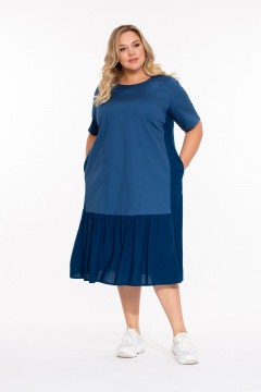 Синее платье с карманами Intikoma(фото2)