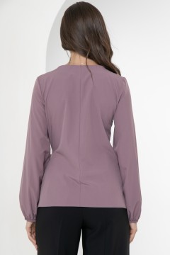 Однотонная блуза с длинными рукавами Diolche(фото3)