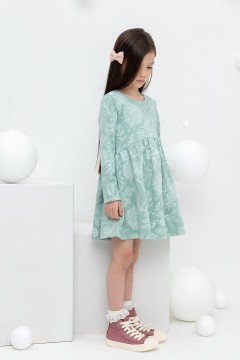 Красивое платье для девочки КР 5788/голубой прибой, кружевные цветы к433 платье Crockid(фото2)