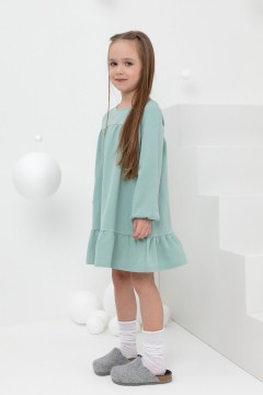 Практичное платье для девочки КР 5819/голубой прибой к433 платье Crockid(фото2)
