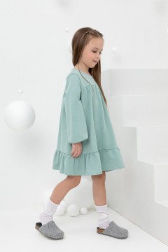 Практичное платье для девочки КР 5819/голубой прибой к433 платье Crockid(фото3)