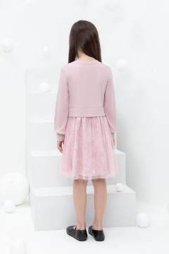 Оригинальное платье для девочки КР 5833/розовый лед к433 платье Crockid(фото3)