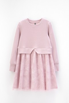 Оригинальное платье для девочки КР 5833/розовый лед к433 платье Crockid(фото4)