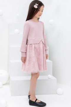 Оригинальное платье для девочки КР 5833/розовый лед к433 платье