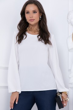 Белая блуза с длинными рукавами Bellovera