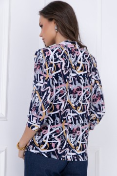 Модная блуза с геометрическим принтом Bellovera(фото4)