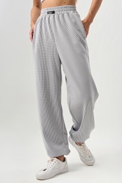Серые брюки с карманами Fly(фото3)