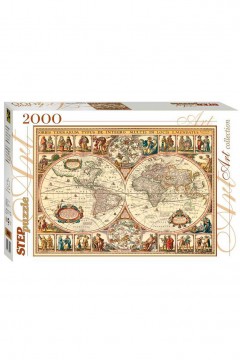 Пазл 2000 эл. Историческая карта мира 84003 STEPpuzzle Familiy