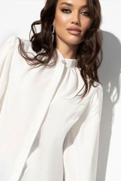 Белая блузка с пышными рукавами Charutti(фото3)