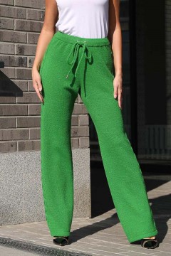 Зелёные вязаные брюки Wisell(фото3)