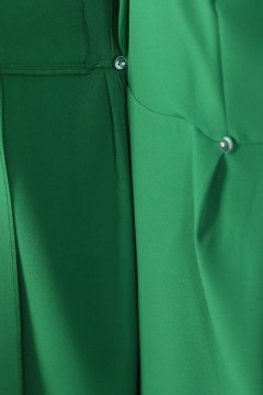 Зелёное платье с карманами Wisell(фото5)