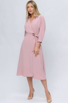 Розовое платье на запах 1001 dress