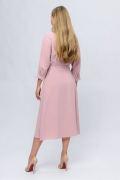 Розовое платье на запах 1001 dress(фото3)