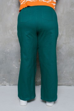 Зелёные джинсы с застрочными стрелками Jetty-plus(фото4)
