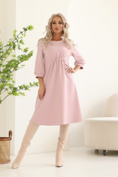 Трикотажное платье розового цвета Wisell(фото2)
