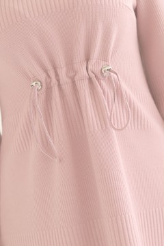 Трикотажное платье розового цвета Wisell(фото4)