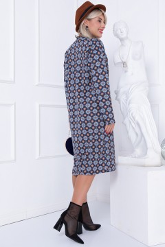 Трикотажное платье с геометрическим принтом Bellovera(фото4)