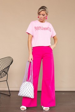 Розовая футболка оверсайз Happychoice(фото2)
