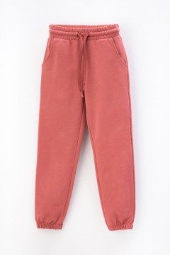 Розовые брюки для девочки КР 400584/пыльный кедр к401 брюки Crockid(фото4)