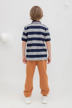 Бежевые брюки для мальчика КР 400587/миндаль к408 брюки Crockid(фото4)