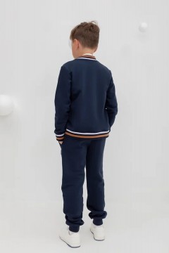 Синие брюки для мальчика КР 400587/индиго к408 брюки Crockid(фото4)